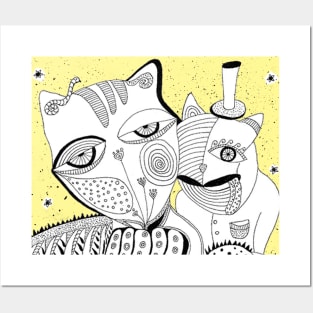 Cat Cat Posters and Art